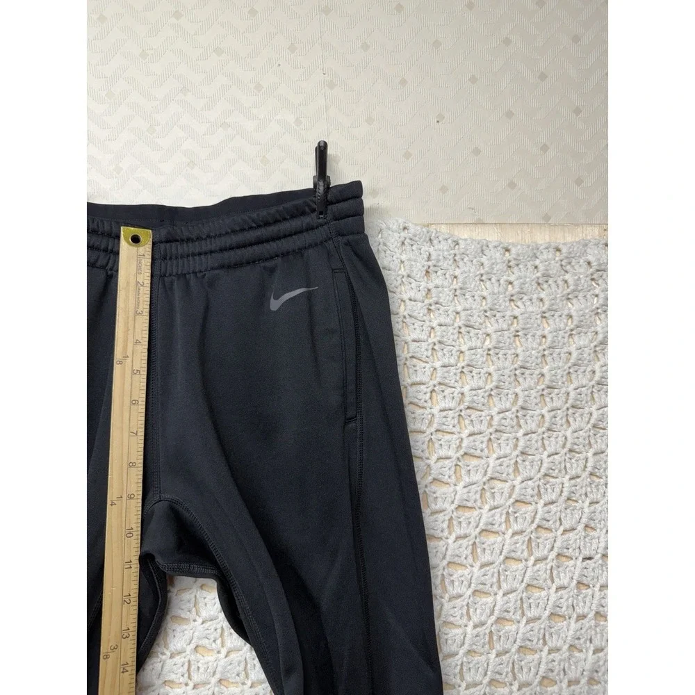 Nike Dri-FIT Therma fleece athletic pants Mens Sz S Black Straight W27 L27